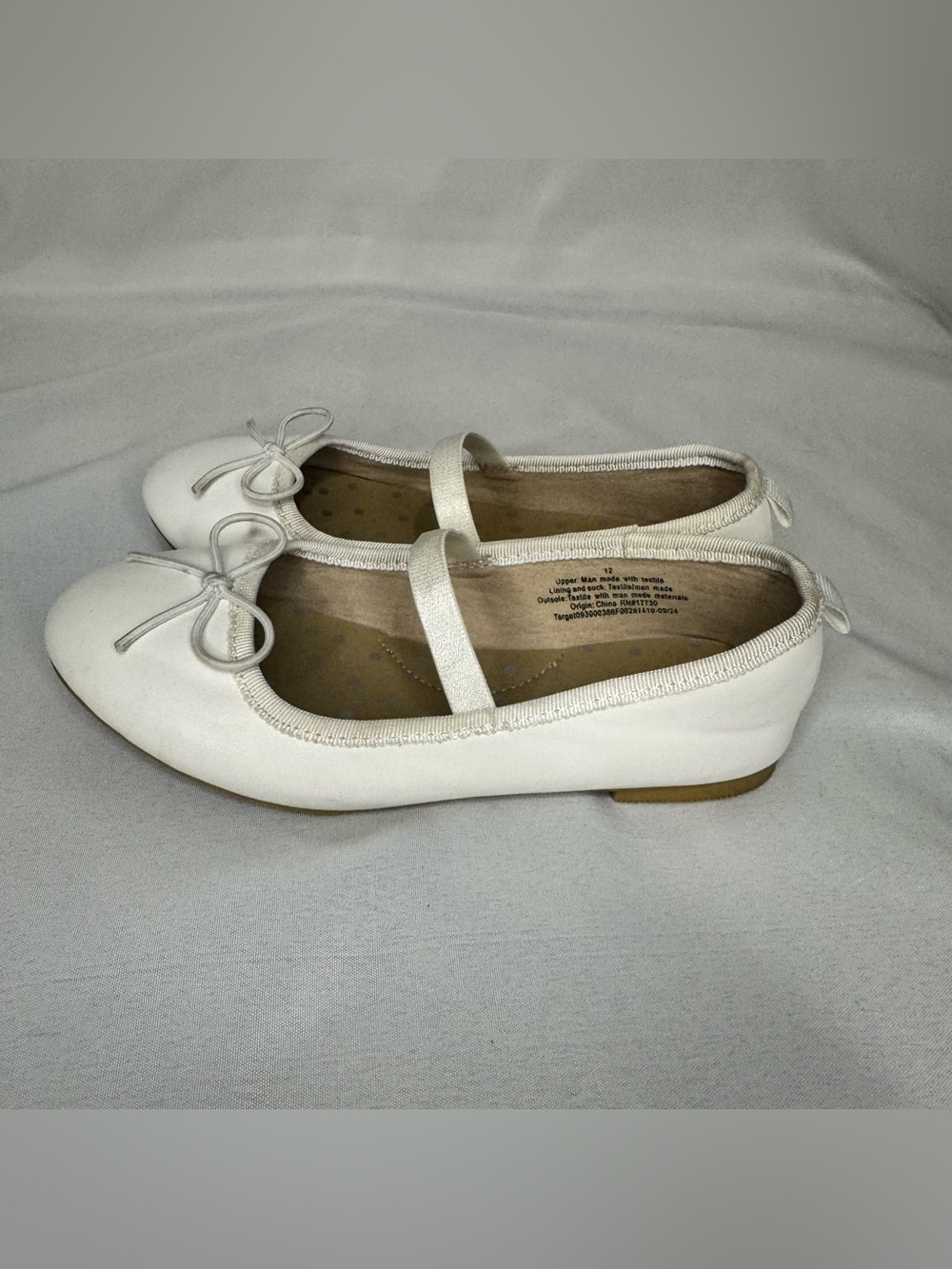 White Cat & Jack Toddler Nora Ballet Flats Size 12